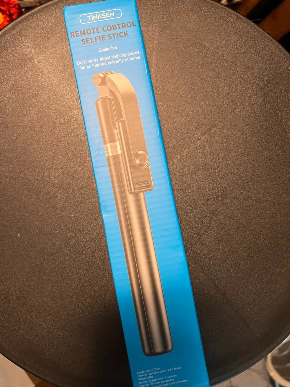 Tinksen Remote Cobtrol Selfie Stick - Blue